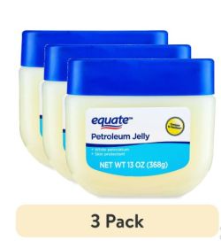 (3 pack) Equate Petroleum Jelly, 13 oz, Skin Protectant, Original, All Skin Types