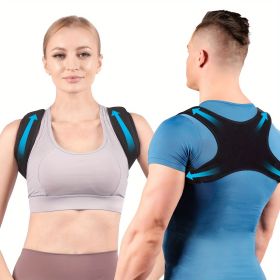 Adjustable Posture Corrector Back Brace for Women & Men - Grade Spinal with Upper/ Lower Body Alignment, , Posture Improvement, Daily & Gym Use