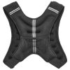Weighted Vest, 16 lbs Weight Vest with Reflective Stripe, Adjustable Buckle Body Weight Vest for Men Women, Workout Equipment for Strength Training