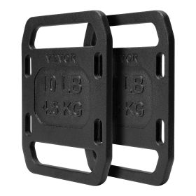 Cast Iron Ruck Weights, 10LB Pair Ruck Plate, Weighted Weights for Rucking, Adjustable Ruck Plate with Straps, for Rucking, Swings, Squat