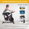 Black Stationary Bikes for Home Spin Indoor Exercise Bike with LCD Monitor and Comfortable Seat Cushion for Home Gym Cardio Fitness Training