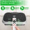 Vibration Exercise Machine With Resistant Bands and Remote Control