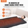 Sauna Blanket for Detoxification, Portable Far Infrared Sauna for Home Relaxation, 1-6 Level Adjustable Temp Range 95-185 F, 1-60 Minutes Timer