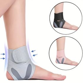 1 universal adjustable ankle brace - super breathable and silicone reinforced support - Durable neoprene foot covers for both men and women - customiz (Color: Gray)