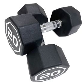 Octagon Dumbbell for Commercial & Household Fitness Usage (Weights Available: 20LB, Color: Black)