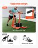 Weight Sled, Steel Power Sled, Fitness Training Sleds for Athletic Exercise Speed Improvement, Workout Equipment with Adjustable Height Handle